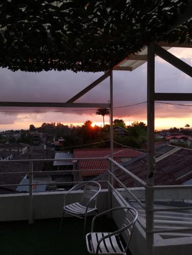Blick auf den Sonnenuntergang/Sonnenaufgang von der Pension aus oder aus der Nähe