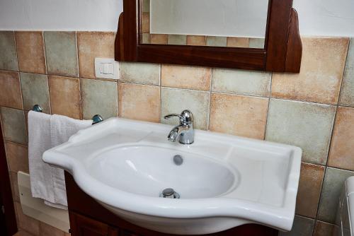 Koupelna v ubytování Appartamenti Mare Monte IUN P2189 e T1262