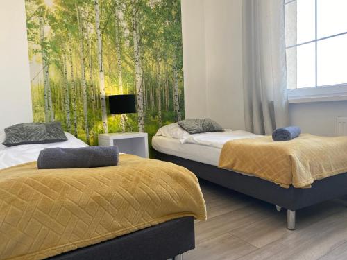 Katil atau katil-katil dalam bilik di Hostel Przed Świtem