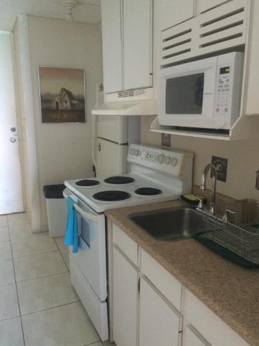 Ett kök eller pentry på Apartamento Marina Lanais