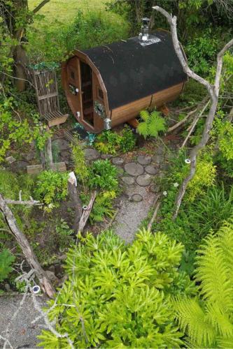 Zahrada ubytování Natures Edge Cabin