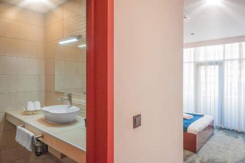 Koupelna v ubytování Denis hotel