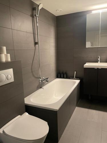 Koupelna v ubytování 3 room Apartment in country