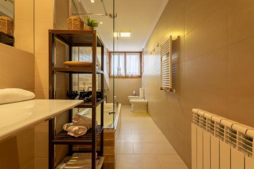 Koupelna v ubytování Apartamentos Albatros