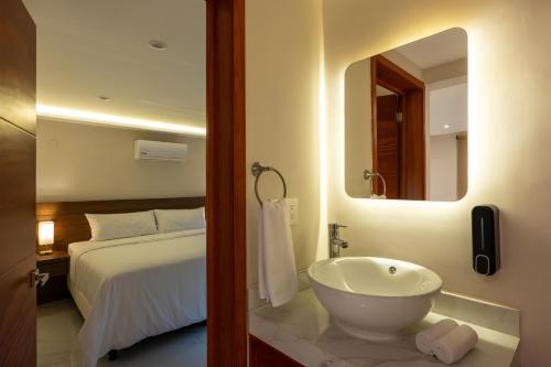 Koupelna v ubytování Hotel 28 Cancun