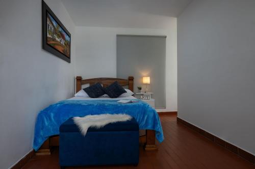 Cama o camas de una habitación en Finca hotel nuevo futuro