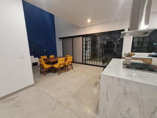 Dapur atau dapur kecil di Casa Canela, Cajititlán