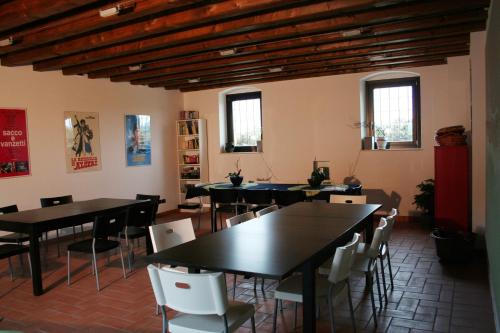 ห้องอาหารหรือที่รับประทานอาหารของ Agriturismo Nicobresaola