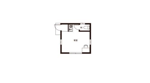 Pelan lantai bagi 浩庵キャンプ場 本栖湖畔 キャビン Cabins at Lake Motosu Kouan campground cottages, bungalows