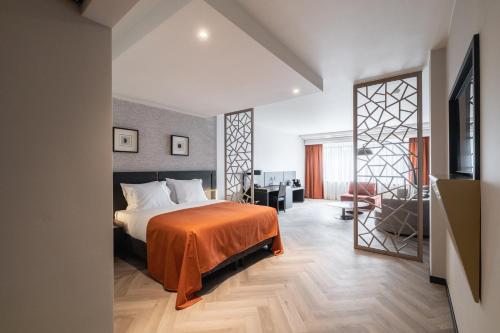 Voodi või voodid majutusasutuse Hyllit Hotel toas