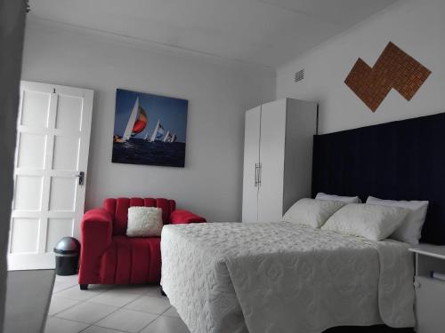 Ένα ή περισσότερα κρεβάτια σε δωμάτιο στο Claremont Secured Residence