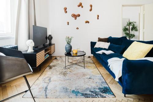 Posezení v ubytování Prague Days - 1BDR - Workspace - Netflix - New Town