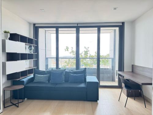 Χώρος καθιστικού στο Eurosky Suite Apartment