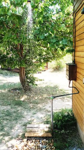 Κήπος έξω από το An original Tiny House WiFi, AC, Bikes, HO compatible