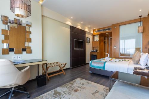 Postel nebo postele na pokoji v ubytování Hotel Diyalo, Birgunj