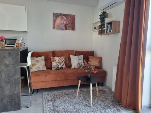 Χώρος καθιστικού στο Apartament Rudy Zakątek w Centrum Bydgoszczy