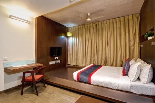 Cama o camas de una habitación en K Tree Boutique Hotel, Kolhapur
