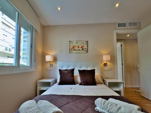 Posteľ alebo postele v izbe v ubytovaní Apartamento en Marbella Centro