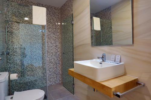 Koupelna v ubytování Villa Lamegal