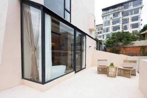 Χώρος καθιστικού στο Xiamen Littoral Villa