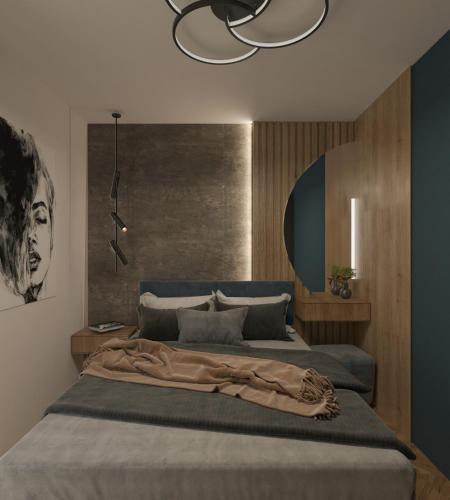 Postel nebo postele na pokoji v ubytování Hotel Villa Classica