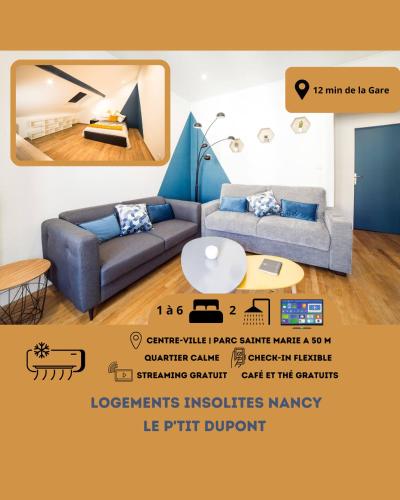 P'tit Dupont F3 Nancy Thermal Logements Insolites