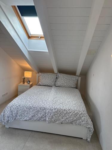 Ein Bett oder Betten in einem Zimmer der Unterkunft Ferienwohnung Siglreitmaier