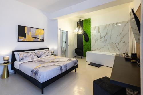ADAMAS apartment , rooms and suiteにあるベッド