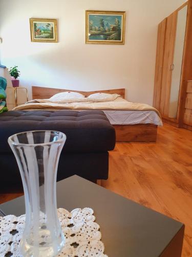 Ένα ή περισσότερα κρεβάτια σε δωμάτιο στο Dea's apartment