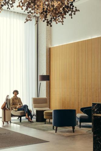 Χώρος καθιστικού στο Park Terrace Hotel