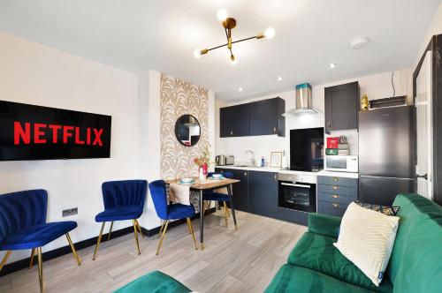 Η κουζίνα ή μικρή κουζίνα στο Stylish Yorkshire Apartment - Sleeps 5