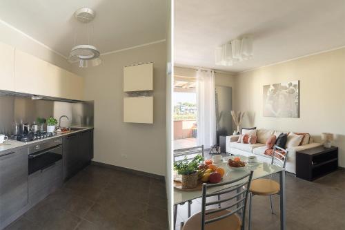 Kuchyň nebo kuchyňský kout v ubytování Montecarlo Charme Apartment