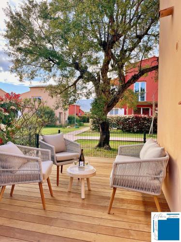 Mini villa - Piscine - Climatisation - wifi - 2km plage