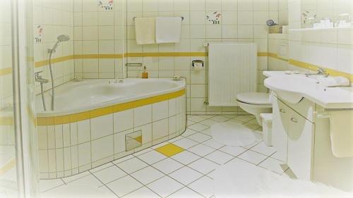 Koupelna v ubytování Pension Kaiserhof