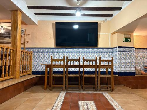 Posezení v ubytování Hostal San José Naval