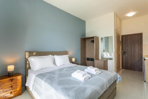 Letto o letti in una camera di Marina