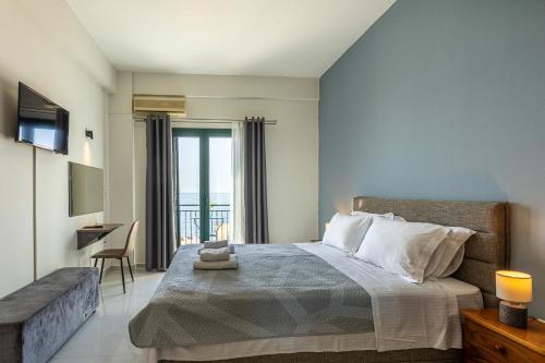Letto o letti in una camera di Marina