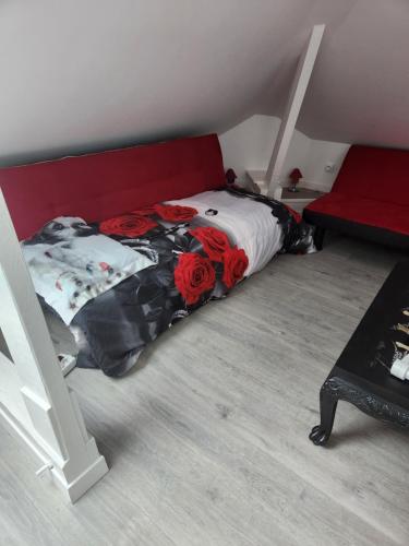 Postel nebo postele na pokoji v ubytování audouard