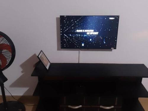 TV a/nebo společenská místnost v ubytování Résidence Merveilles G06