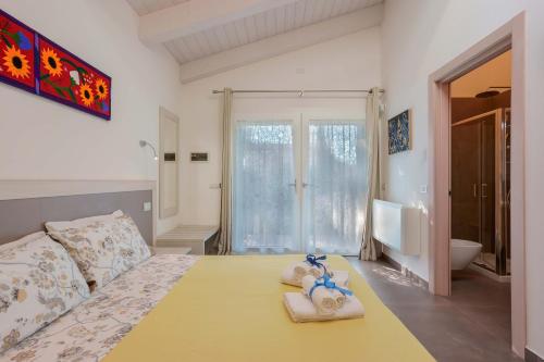 Postel nebo postele na pokoji v ubytování Pixel b&b