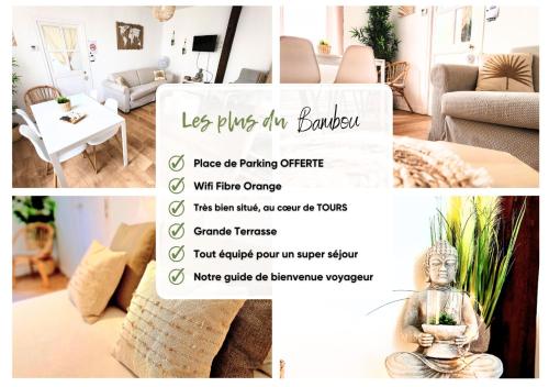 Et opholdsområde på "Bambou Zen" - 5 couchages - Vieux Tours