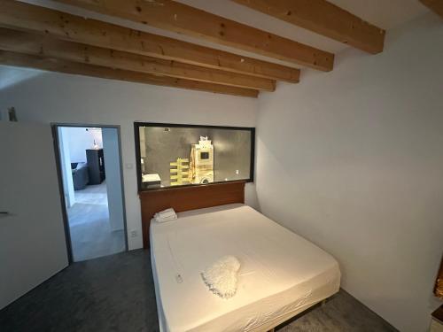 Postel nebo postele na pokoji v ubytování Exkluzivní prostorný apartmán