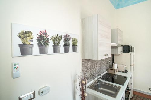 Η κουζίνα ή μικρή κουζίνα στο Casa Ciumifriddu