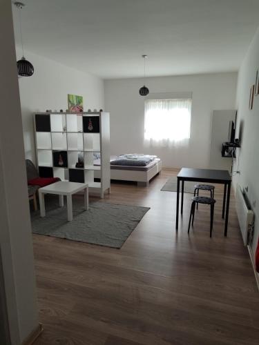 Cama o camas de una habitación en Apartman Centar Surcin