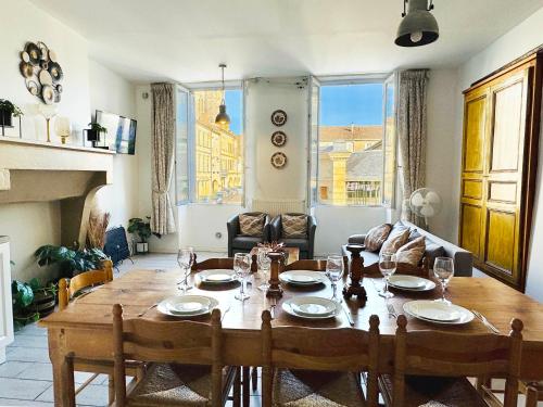 Χώρος καθιστικού στο Maison de ville au coeur d'une bastide historique