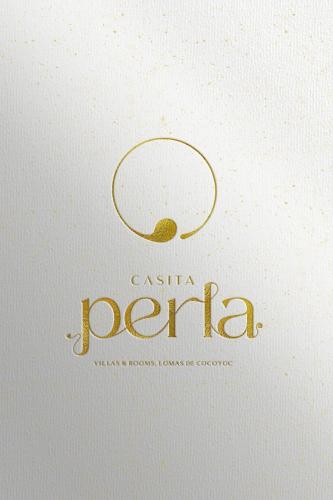 a logo for a tea company with a spoon at Casita Perla Sustainable Villa with Mountain View, Long Pool, King, Grill in Texcalpan