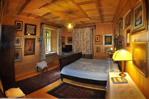 Säng eller sängar i ett rum på Villa Bertagnolli - Locanda Del Bel Sorriso