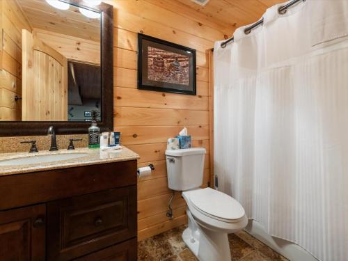 Ένα μπάνιο στο Soaring Hawk Lodge 15 Minutes Downtown Blue Ridge