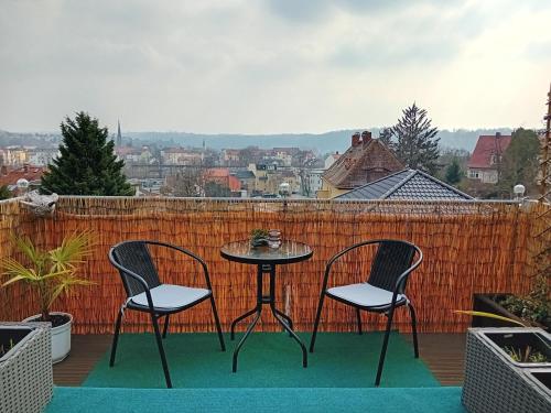 Balkón nebo terasa v ubytování Gästewohnung mit Fernblick