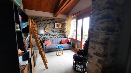 Χώρος καθιστικού στο Maison de vacances